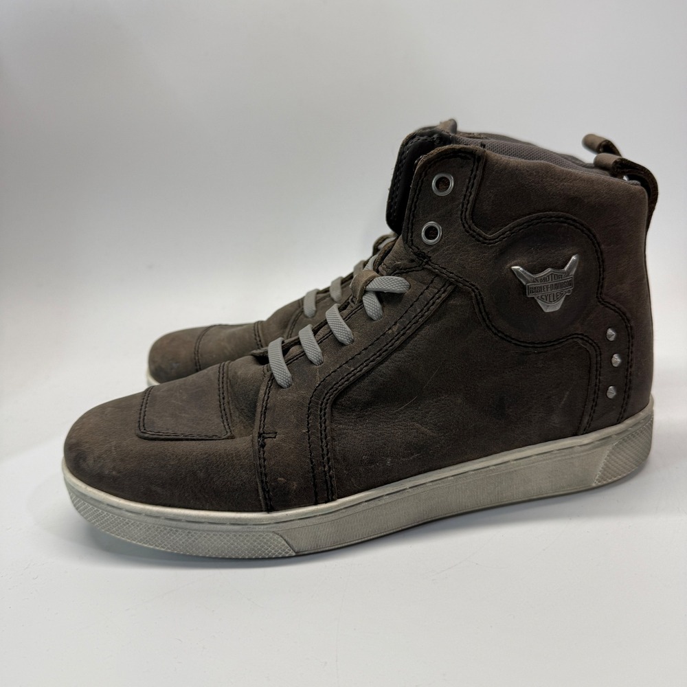 Harley Davidson Sneakers Womens 11W Brown Leather Riding Boots D84657